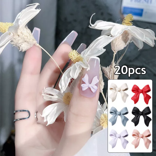 Ongle Bijoux Ruban Papillon Bricolage Décoration 3D Résine Noeuds Strass Ne ,