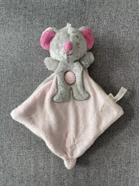 0/Doudou Plat Souris Grise Rose Sucre D'orge Tbe