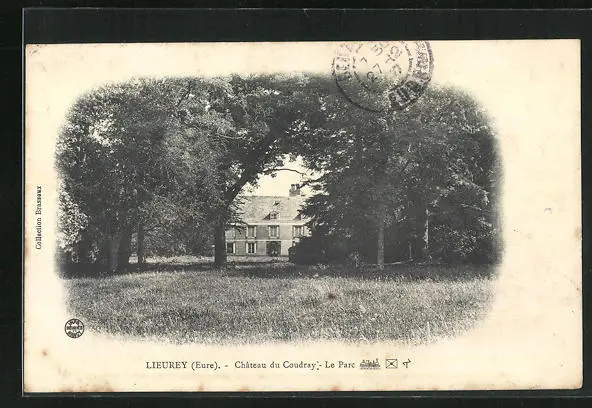 CPA Lieurey, Chateau du Coudray, le Parc 1907
