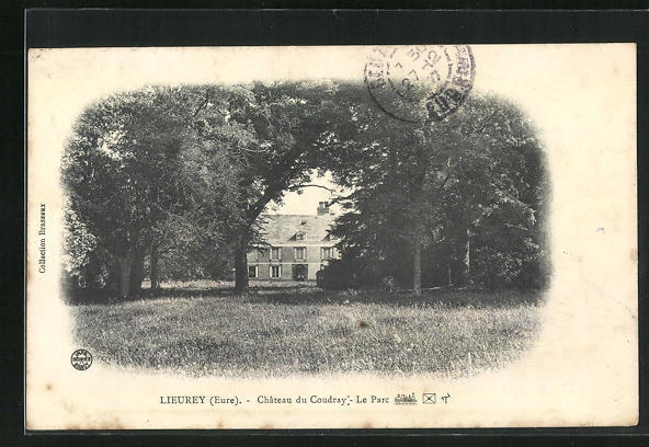 CPA Lieurey, Chateau du Coudray, le Parc 1907