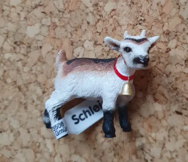 Schleich Ziege mit Glocke, Neu mit Fähnchen, 13720