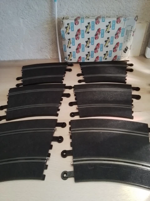 Lot De 6 Manettes Scalextric + Barrières - Circuit Électrique - Occasion Non Testé - Vintage France
