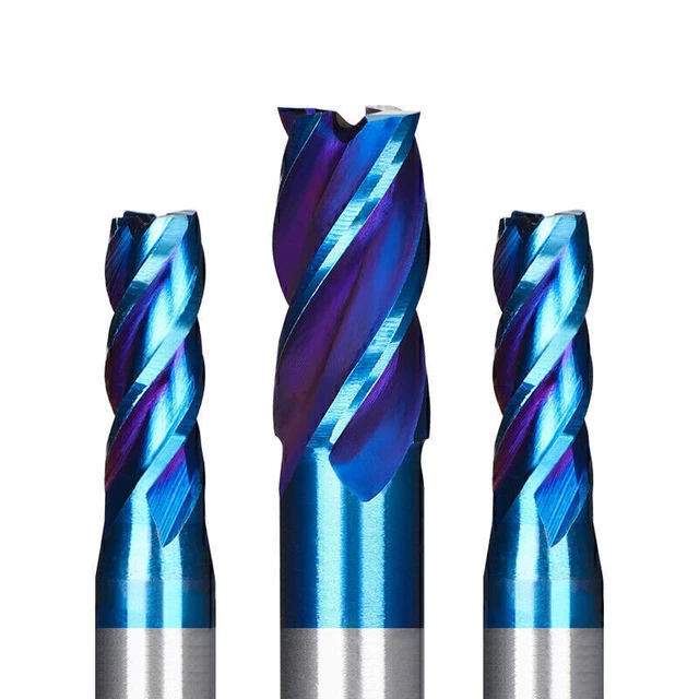 1PC 4 Flute HSS End Mill 1.0-13mm CNC Milling Cutter 6/8/10/12mm Shank Router
