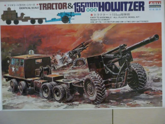 Maquette Char ARII 1/48 Ref 500-28 Tractor & 155mm Howitzer motorisé