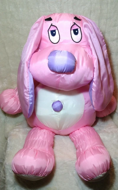VINTAGE JUMBO LOVE Commonwealth Plush Pink Purple Puppy Dog