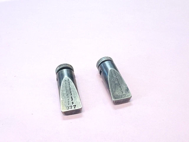 Brown & Sharpe No. 377 Key Seat Rule Clamps ( 1-Pair ).  Made in the USA.