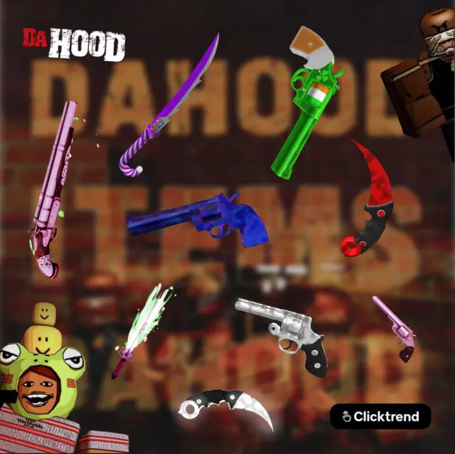 ROBLOX: High Tier High Demand Da Hood Items | Da Hood | Cheap | Quick Delivery
