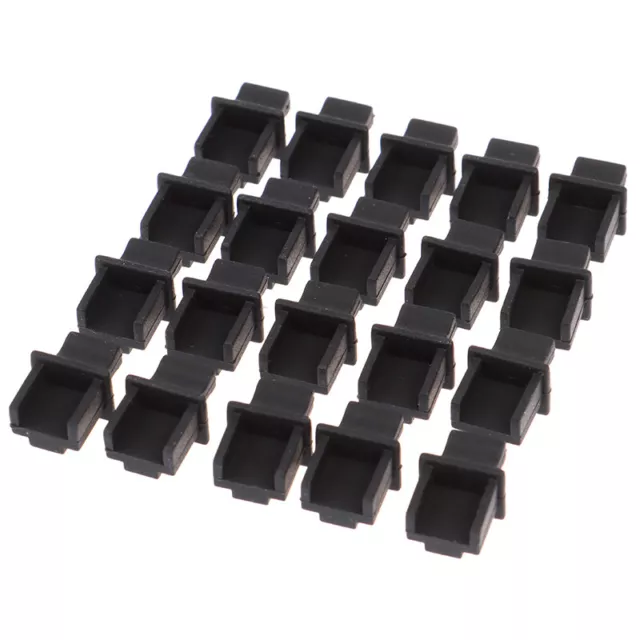 20pieces  RJ45 Network Port Protective Rubber Cover Network Connector End Cap.bf