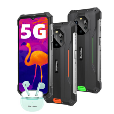 5G SMARTPHONE BLACKVIEW BL8800 Pro 8GB+128GB Rugged Termocamera 50MP ...