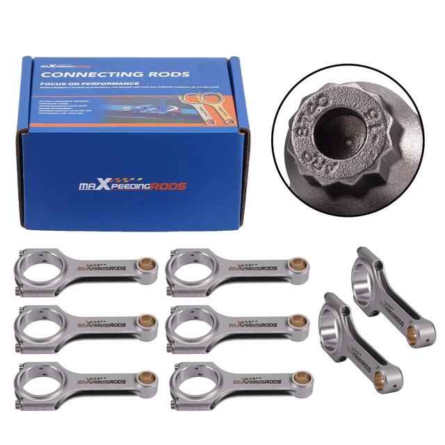 8 barre di collegamento fascio ad H per Chevrolet piccolo blocco 2.100"" diario asta 6.125"
