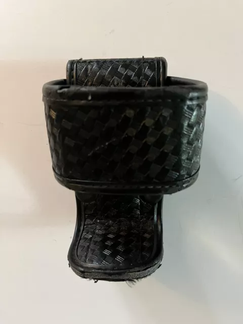 Vintage 🇺🇸 Police Issue Leather Walkie-Talkie Holder Clip On Belt Style Lqqk