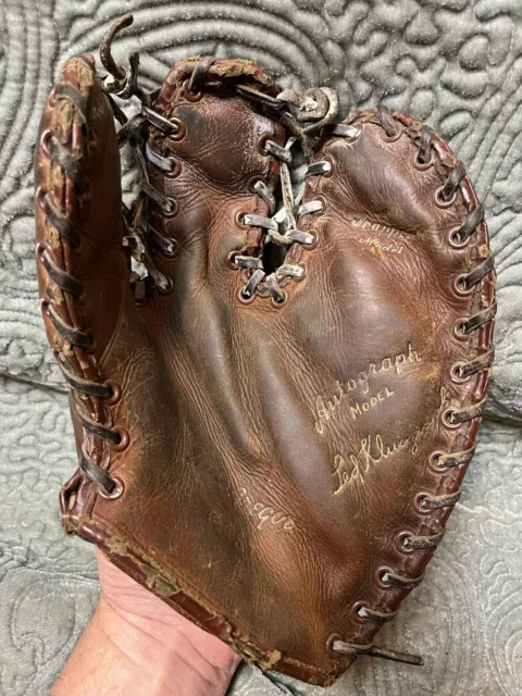 Vintage TED KLUSZEWSKI Trapper Model G157 Macgregor Baseball Leather Glove