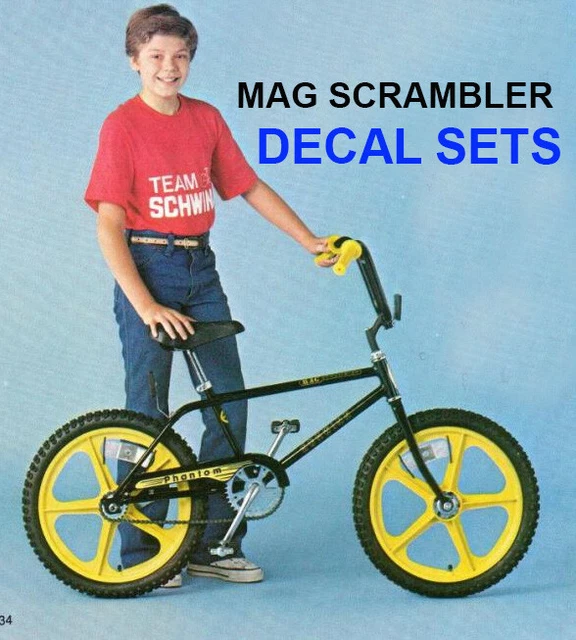 Schwinn Mag Scrambler BMX Bicycle 1977 -1982 Decal Reproduction Schwinn Mag Scrambler BMX Bicycle 1977 -1982 Decal Reproduction