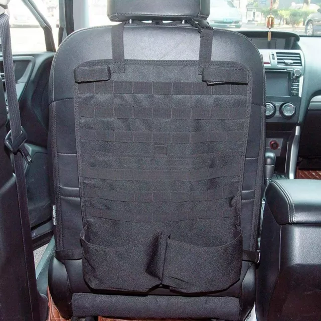 2PCS Tactical Seat Back Organizer Molle Car Backseat Gun Rack