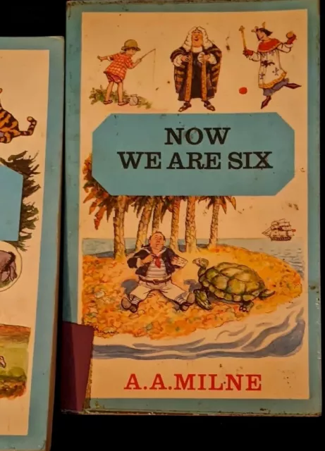 Winnie The Pooh NOW WE ARE SIX, HOUSE AT POOH CORNER Vtg A.A. Milne