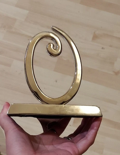 Silver Tone Letter O Initial Christmas Holiday Stocking Holder Hanger