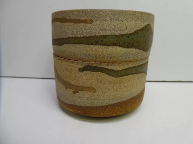Doug Cole Australian Pottery Ceramic Lidded Canister Pot Jar Stamped Base