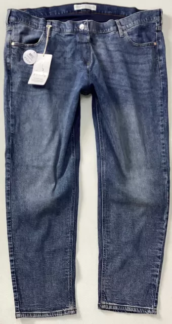 BNWT Ladies NEXT Maternity STRAIGHT LEG ANKLE GRAZER Blue Jeans Size 18 L (277H) 3