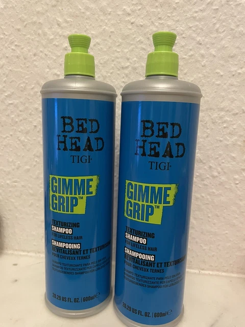 BED HEAD TIGI Gimme Grip Texturizing Shampoo 600ml X2 for Lifeless Hair ...