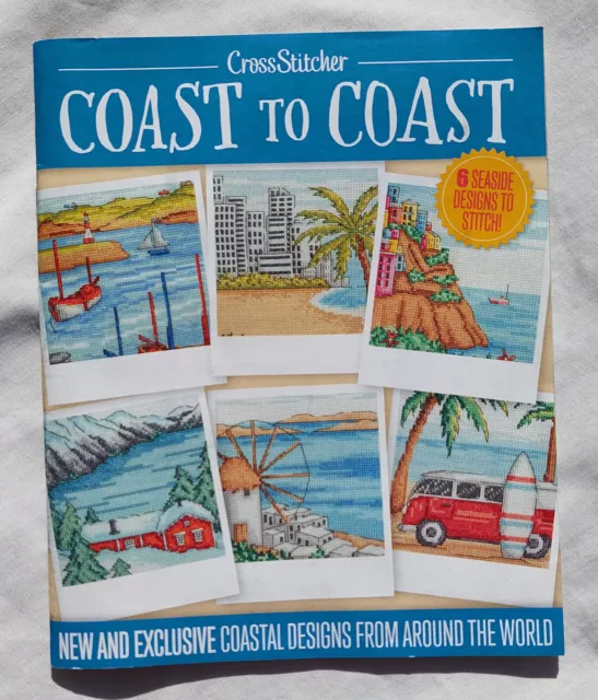 Cross Stitch  Embroidery Book - Seaside Coastal - VW Combi