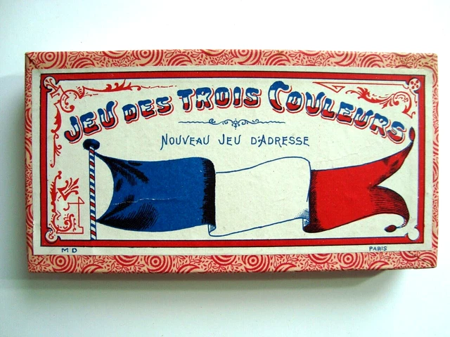 Jeu Ancien De Patience 'Couvrir Les Couleurs' - France Carton Rare