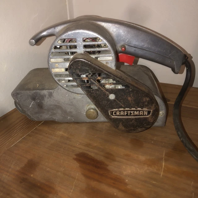 SEARS / CRAFTSMAN #315.22420 6.A  1HP 3” X 21” Belt Sander Vintage & Tested binQ