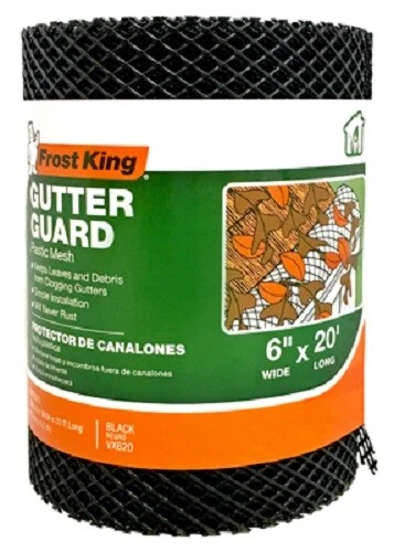 Paquete de 8 Thermwell, protector de canaleta Frost King, malla de plástico