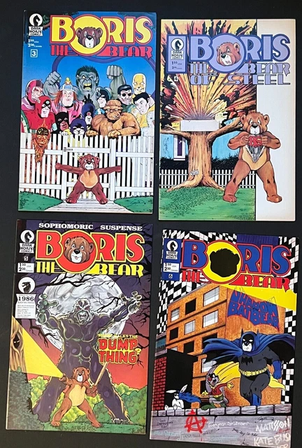 Boris the Bear 3,4,5,6 Dark Horse (1986) VF/NM 9.0 1st Rob Leifeld Art