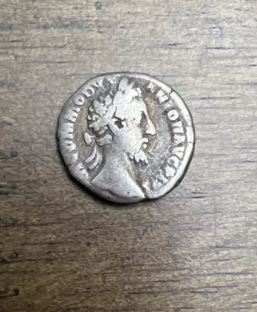 Commodus AR Denarius Roman Empire Silver Ancient Coin Denarii Genuine Authentic