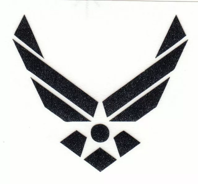 Highly Reflective Black Decal Air Force USAF Fire Helmet Sticker Highly Reflective Black Decal Air Force USAF Fire Helmet Sticker
