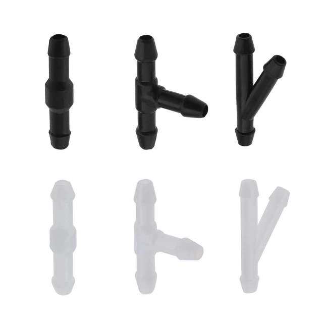 USA Front Window Headlight Pump Windshield Washer Nozzle Hose - Foto 3