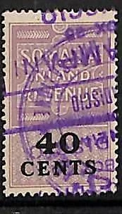 ZA0181b3 - Italian Colonies SOMALIA - STAMPS - FISCAL STAMPS Revenue - USED