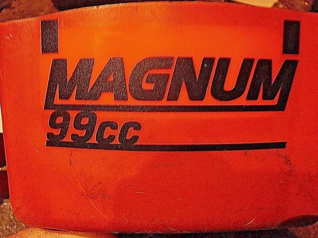 STIHL MS660 066 CUSTOM "MAGNUM 99cc" LETTERING CHAINSAW ID STICKER (FOR 56MM PC)