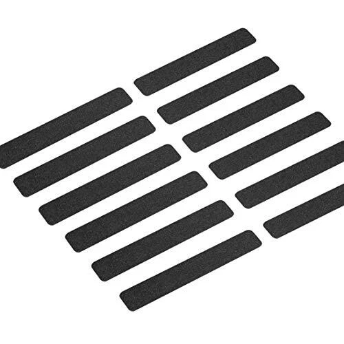 Bandas de rodadura antideslizantes LifeGrip negras (paquete de 12), 2"" X 12", mejor cinta de agarre