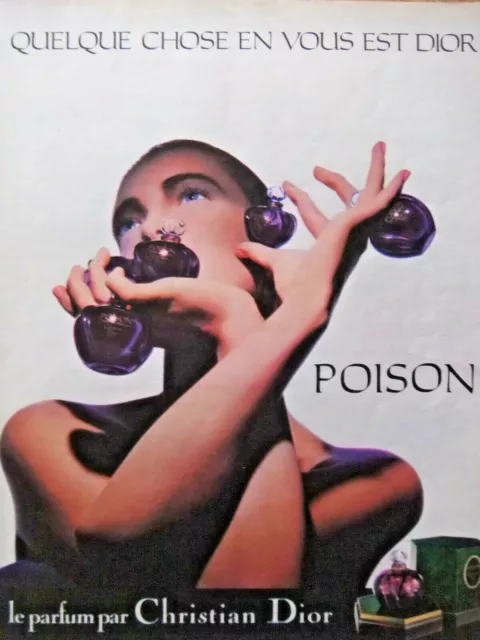 Publicité De Presse 1985 Poison Le Parfum Par Christian Dior - Advertising