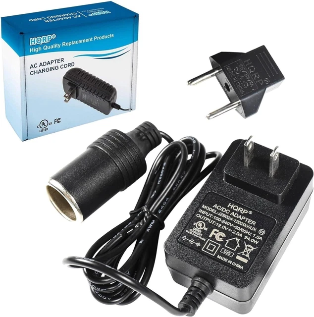 Adaptateur secteur 110-240V à 12V Dc 2A pour appareil de voiture...