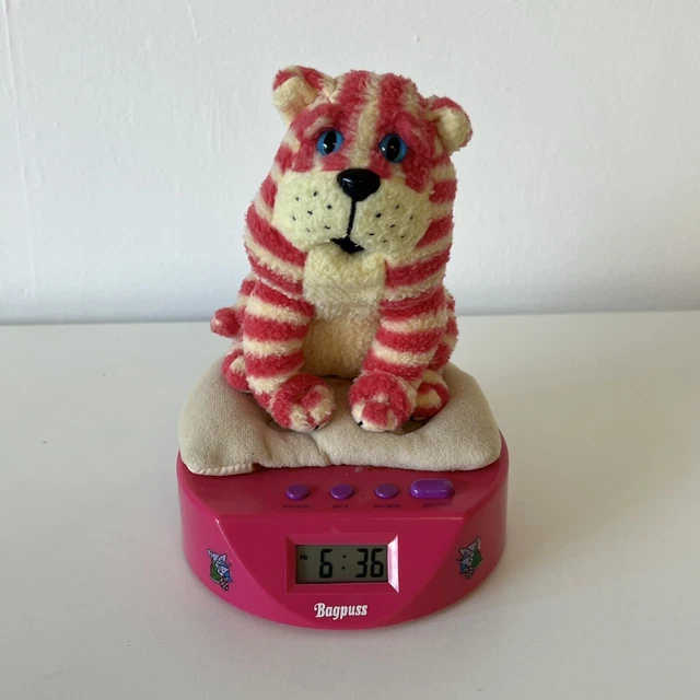 BAGPUSS TALKING ALARM Clock 2001 Zeon Plush Toy Retro Vintage Fully