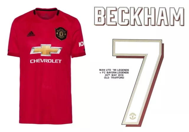 Trikot Adidas Manchester United 2019-2020 Home Legends 1999 I Beckham 7 I ManU