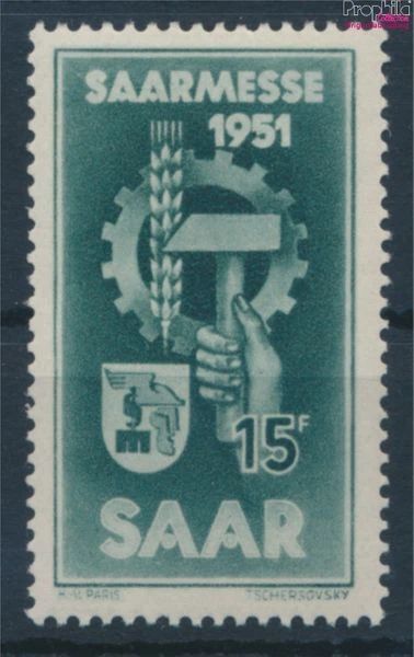 Briefmarken Saarland 1951 Mi 306 postfrisch (10214602