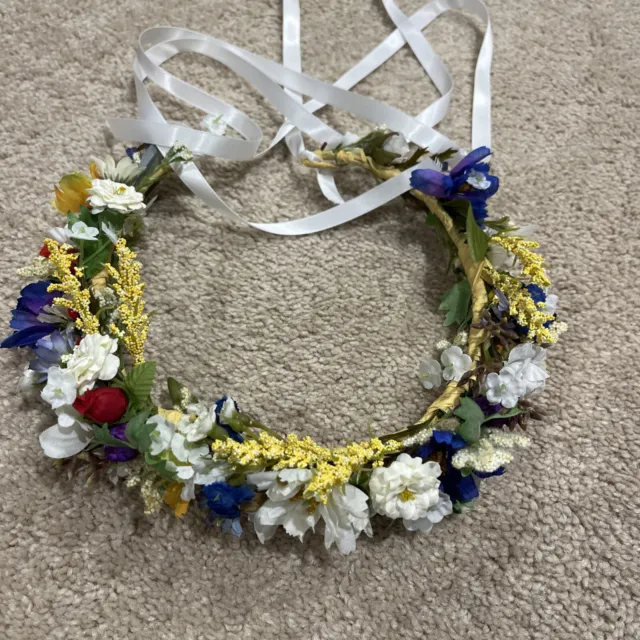 Flower Headband Head Garland Hair Band Crown Wreath Festival Hippy Beach New