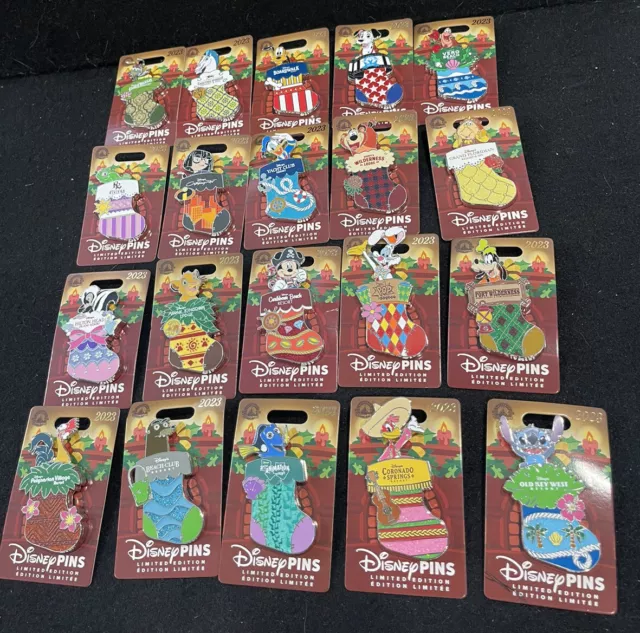 Disney Pins Trading 50 Assorted Vacation Pin Lot - New - No Duplicates  Tradable