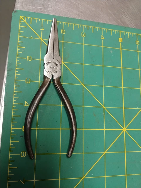 Vintage KRAEUTER No. 1741-6 Long Flat Nose Duckbill Pliers USA