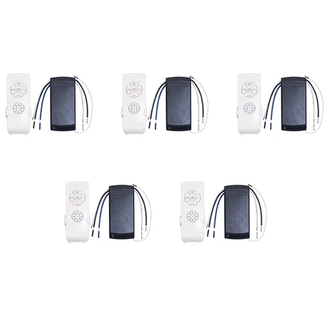 5X Ventilatore Universale Da Appendere A Soffitto Kit Telecomando AC 220 V T9F5