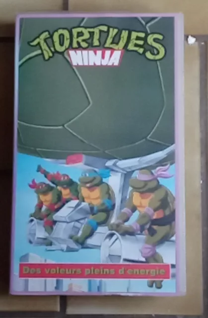 Cassette Vidéo VHS dessin animé  tortues ninja  des voleurs pleins d'énergie