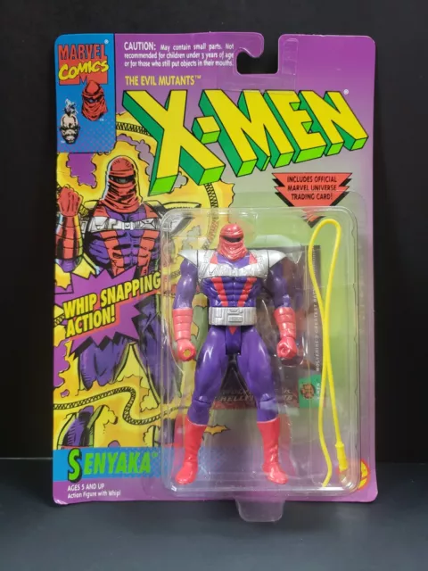 1994 Toy Biz Marvel X-Men The Evil Mutants Senyaka With Whip Action Figure - NIB