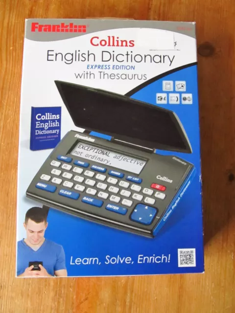 Franklin Collins English Dictionary Express Edition Crossword Solver DMQ-221