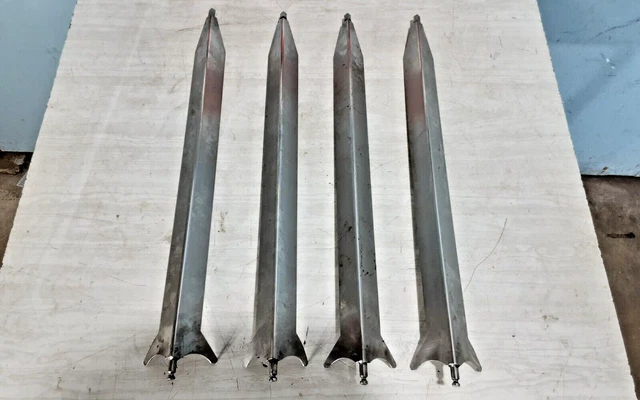 Lot Of "4" Oem  H.d. S/Steel (Vee) Spits For "Bki Model: Dr-34" Rotisserie Oven