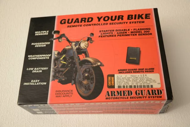 BMW Triumph Honda Yamaha Suzuki Kawa Armed Guard G-Force 300 Alarm System