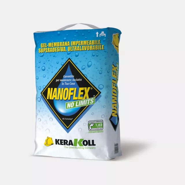 NANOFLEX NO LIMITS Kerakoll Gel Membrana Impermeabile Confezione 20Kg