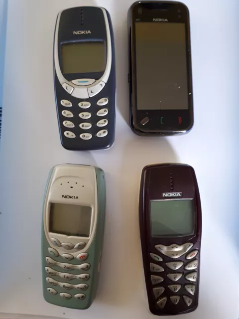 Colección móvil Nokia, 3510, 3410,3310, N97, con batería, 4 unidades, vintage